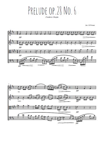 Téléchargez la partition de Prélude Op.28 N°6
